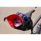 SADDLE BAG FOR BICYCLE - ZEFAL Z-ADVENTURE R5 - 5Lt - BLACK WATERPROOF- VELCRO TAPE FASTENING ( L 370x 70 to 175 x130mm) MAX LOAD 5kgs 3420587005019