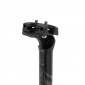 SEATPOST FOR MTB/ROAD BIKE - ITM ALCOR - MATT BLACK Ø 27,2 Lg 350mm