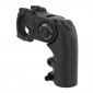 POTENCE VTT /URBAIN/TREKKING ERGOTEC REGLABLE OCTOPUS REHAUSSE ALU NOIR 31,8 L 60mm POUR FOURCHE 1"1/8 (HOMOLOGUE NIVEAU 4) 4016538112098