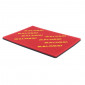 MOUSSE FILTRE A AIR MALOSSI UNIVERSEL DOUBLE DENSITE ROUGE 400x300mm EPAISSEUR 16mm (A DECOUPER) 3700948136010
