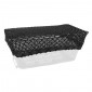 PROTECTIVE NET FOR FRONT STEEL MESH BASKET - WITH 2 FASTENERS : L-X (FOR BASKET SIZE 450X300mm MAX)