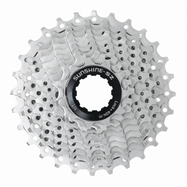 CASSETTE 10 Speed .. P2R SHINE FOR SHIMANO/SRAM (Road bike) 11-28 SILVER (SOLD PER UNIT) 3700948241943
