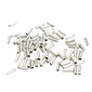 CABLE END CAPS- FOR DERAILLEUR/BRAKE CABLE - FIBRAX 1,5/1,8mm SILVER (500 IN BOX) 5027373552894