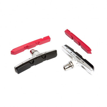PORTE PATIN FREIN VTT A VIS DEPORTE FIBRAX 72mm TYPE CARTOUCHE NOIR (1 PAIRE)