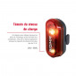 ECLAIRAGE VELO A PILE ARRIERE SUR TIGE DE SELLE SIGMA CURVE ROUGE LIVRE AVEC 2 PILES AAA - VISIBLE 400m 4016224159604