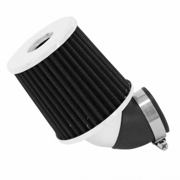 AIR FILTER REPLAY WITH ADJUSTABLE SLEEVE WHITE/BLACK Ø35/28