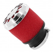AIR FILTER MALOSSI E13 Ø42/50/60 RED FOAM/CHROME FOR PHBG/MIKUNI/KEIHIN 3700948138915