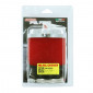 FILTRE A AIR MALOSSI E13 DROIT D.42 / 50 / 60 mm MOUSSE ROUGE CHROME POUR PHBG/MIKUNI/KEIHIN (0413528)