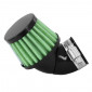 AIR FILTER REPLAY KN SMALL FO GREEN/BLACK - adjustable Ø 35/28