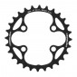 CHAINRING FOR MTB 28T. Ø 64 2X11 "INNER" BLACK STRONGLIGHT -4 ARMS- XT M8000/SLX M7000 NON THREADED 3700223718122