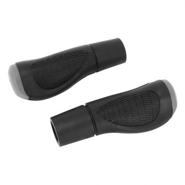 HAND GRIPS FOR URBAN/TREKKING BIKE- MARWI BLACK Lg 130 mm - possible tu cut it 95 mm (PAIR)