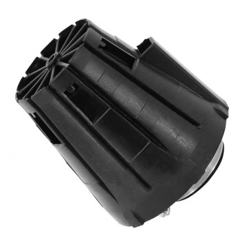 FILTRE A AIR MALOSSI E5 PHBN/PHVA DROIT DECENTREE COUVERCLE NOIR MOUSSE ROUGE D.35mm (SAUF PEUGEOT) (042419C0) 3700948215395