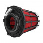 FILTRE A AIR MALOSSI E5 PHBN/PHVA DROIT DECENTREE NOIR MOUSSE ROUGE D.35mm (SAUF PEUGEOT) (04241950) 3700948215401