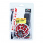 AIR FILTER - MALOSSI E 5 STRAIGHT/OFF CENTRE FOR PHBG 15-21 CHROME RED FOAM- (EXCEPT FOR PEUGEOT)