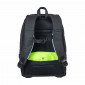 SACOCHE ARRIERE SAC A DOS VELO LATERALE BASIL B-SAFE NORDLICHT GRIS GRAPHITE 13L WATERPROOF FIXATION HOOK SUR PORTE BAGAGE AVEC ECLAIRAGE INTEGRE LED FIXE/CLIGNOTANT 8715019180910