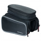 FRAME BAG FOR BICYCLE - BASIL DESIGN BLACK - ON VELCRO TAPES 1.5Lt With 2 side pockets