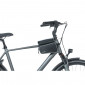 FRAME BAG FOR BICYCLE - BASIL DESIGN BLACK - ON VELCRO TAPES 1.5Lt With 2 side pockets