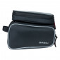 FRAME BAG FOR BICYCLE - BASIL DESIGN BLACK - ON VELCRO TAPES 1.5Lt With 2 side pockets