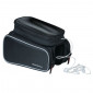 SACOCHE DE CADRE VELO BASIL DESIGN NOIR FIXATION VELCRO 1.5L AVEC 2 COMPARTIMENTS LATERAUX 8715019180446