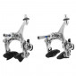 BRAKE CALIPER- FOR ROAD BIKE- SACCON DUAL PIVOT ALUMINIUM SILVER 47-57mm (PAIR)