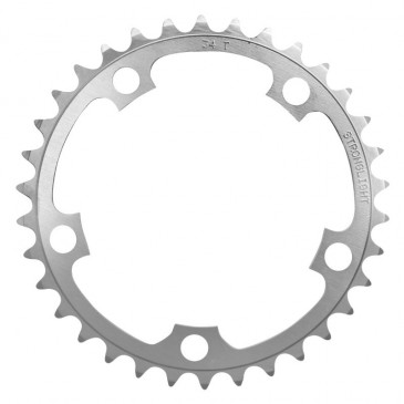 PLATEAU ROUTE 5BRA D.110 STRONGLIGHT DURAL 34DTS INTERIEUR ARGENT TYPE SHIMANO 8/9V. 3700223701032