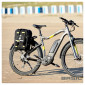 SACOCHE ARRIERE SAC A DOS VELO LATERALE BASIL MILES DAYPACK DROIT/GAUCHE SYSTEME FIXATION HOOK-ON WATERPROOF 17L NOIR LISERET JAUNE FLUO (BANDOULIERE + SAC A DOS) (31x17x44cm) 8715019177507