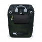 SACOCHE ARRIERE SAC A DOS VELO LATERALE BASIL MILES DAYPACK DROIT/GAUCHE SYSTEME FIXATION HOOK-ON WATERPROOF 17L NOIR LISERET JAUNE FLUO (BANDOULIERE + SAC A DOS) (31x17x44cm) 8715019177507