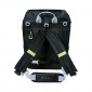 SACOCHE ARRIERE SAC A DOS VELO LATERALE BASIL MILES DAYPACK DROIT/GAUCHE SYSTEME FIXATION HOOK-ON WATERPROOF 17L NOIR LISERET JAUNE FLUO (BANDOULIERE + SAC A DOS) (31x17x44cm) 8715019177507