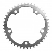 CHANRING FOR ROAD BIKE-5 arms- 42T. Ø130 -MIDDLE- SILVER -ALUMINIUM- 7075 STRONGLIGHT 9/10 Speed (SHIMANO TYPE) 3700223704392