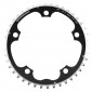 CHANRING FOR ROAD BIKE-5 arms- 42T. Ø130 -MIDDLE- BLACK -ALUMINIUM- 7075 STRONGLIGHT 9/10 Speed (SHIMANO TYPE) 3700223704408