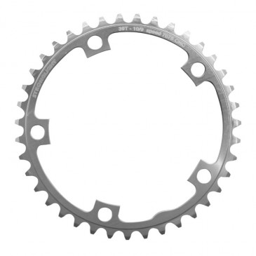 CHANRING FOR ROAD BIKE-5 arms- 39T. Ø130 "INNER" SILVER -ALUMINIUM- 7075 STRONGLIGHT 9/10 Speed(SHIMANO TYPE) 3700223700318