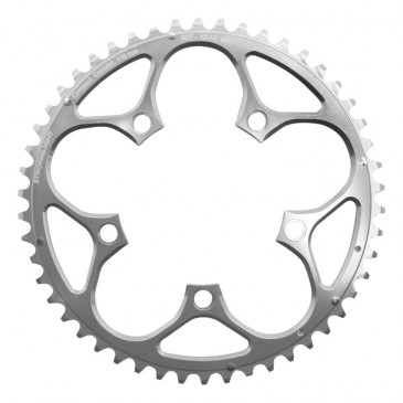 PLATEAU ROUTE 5BRA D.110 STRONGLIGHT 50DTS EXTERIEUR ARGENT ALU 7075 TYPE SHIMANO 9/10V. 3700223705184
