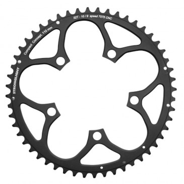 PLATEAU ROUTE 5BRA D.110 STRONGLIGHT 52DTS EXTERIEUR NOIR TYPE SHIMANO 9/10/11V. 3700223711703
