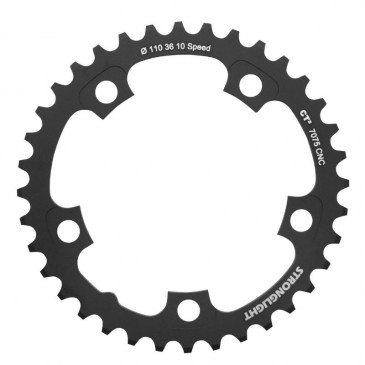 PLATEAU ROUTE 5BRA D.110 POUR SHIMANO ULTEGRA 6750 STRONGLIGHT 36DTS INTERIEUR NOIR CT2 10V. 3700223709939