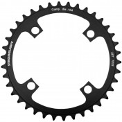 CHAINRING FOR MTB- Ø104 - 4arms-FOR SINGLE- 38T. Ø104 BLACK -ALUMINIUM- 7075 STRONGLIGHT .- Thickness 3,5 mm- 8/9 Speed. 3700223701223
