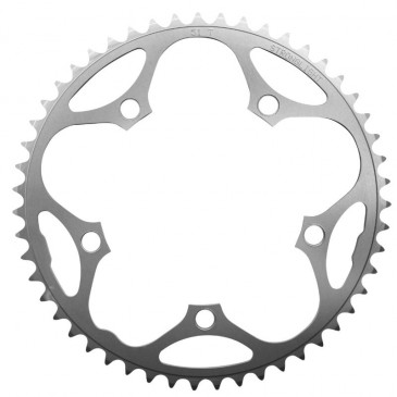 PLATEAU ROUTE 5BRA D.130 STRONGLIGHT DURAL 51DTS ARGENT TYPE SHIMANO 8/9V. 3700223701933