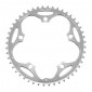 PLATEAU ROUTE 5BRA D.130 STRONGLIGHT 48DTS EXTERIEUR ARGENT ALU 7075 TYPE SHIMANO 9/10V. 3700223700257