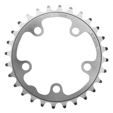 PLATEAU ROUTE 5BRA D.74 STRONGLIGHT 28DTS TRIPLE ARGENT ALU 7075 9/10V. 3700223702008