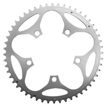 PLATEAU ROUTE 5BRA D.110 STRONGLIGHT DURAL 52DTS EXTERIEUR ARGENT TYPE SHIMANO 8/9V. 3700223701117