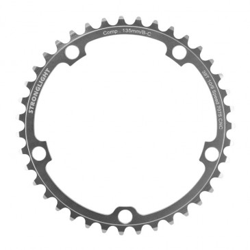 PLATEAU ROUTE 5BRA D.135 STRONGLIGHT ULTRA TORQUE 39DTS INTERIEUR CAMPAGNOLO ARGENT ALU 7075 9/10V. 3700223704767