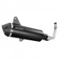 EXHAUST FOR MAXISCOOTER POLINI BLACK FOR PIAGGIO 300 VESPA GTS 2020> EURO 5 (EEC APPROVED) (190.0077)