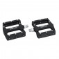 FLAT PEDAL FOR MTB/DOWNHILL/ BMX SWITCH RESIN BLACK - Ø 9/16 WITH SILVER GRIP PINS (PAIR) 8013271292601