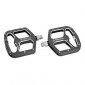 FLAT PEDAL FOR MTB/DOWNHILL/ BMX SWITCH ALUMINIUM SILVER - Ø 9/16 WITH SILVER GRIP PINS (PAIR) 8013271311890