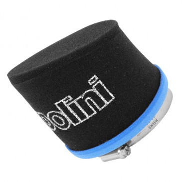 AIR FILTER - POLINI BLUE AIR BOX FOR PIAGGIO 125 VESPA PX - STRAIGHT FIXING Ø 55 mm BLUE/BLACK (203.0169)