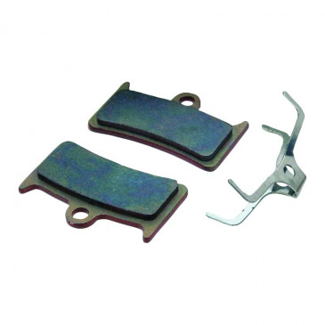 PLAQUETTE DE FREIN VTT HOPE E4/RX4 (FIBRAX SEMI-METAL) (PAIRE SUR CARTE AVEC 1 LINGETTE NETTOYANT DISQUE) 5027373995134