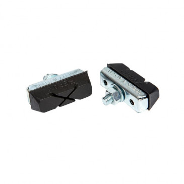BRAKE PADS FOR URBAN BIKE- SYMETRIC FIBRAX GOMME-X- 40mm (1 PAIR ON CARD) -FOR RALEIGH, WEINMANN 5027373292011