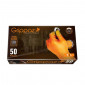 GANTS ATELIER NITRILE ECAILLES DE POISSON RESISTANT AUX PRODUITS CHIMIQUES, AUX HUILES, A L'ESSENCE ORANGE T10 (XL) (BOITE DE 50) 5391515867734