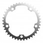 PLATEAU ROUTE 5BRA D.130 STRONGLIGHT DURAL 40DTS INTERIEUR ARGENT TYPE SHIMANO 8/9V. 3700223700509