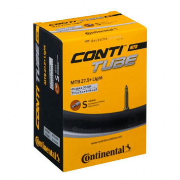 CHAMBRE A AIR VELO 27.5 x 2.60-2.80 CONTINENTAL VALVE PRESTA OBUS DEMONTABLE 42 mm 4019238008067