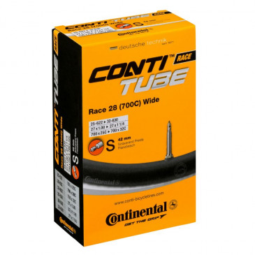 CHAMBRE A AIR VELO 700 x 25-32 CONTINENTAL VALVE PRESTA OBUS DEMONTABLE 4019238556858